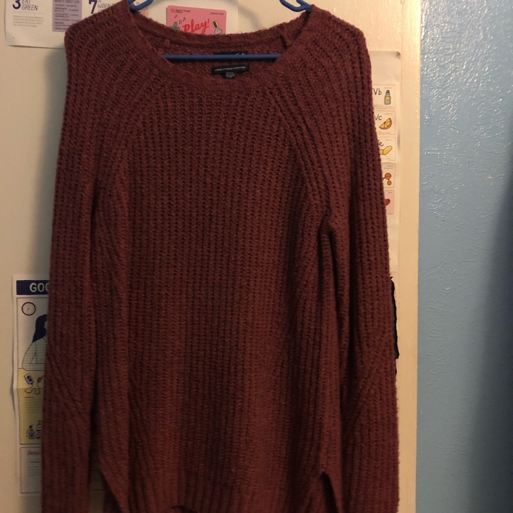 AEO pink sweater